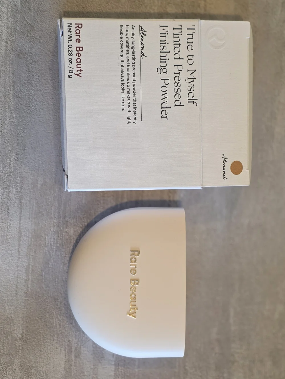 Rare Beauty Almond Compact Finishing Powder — Medium Almond Shade